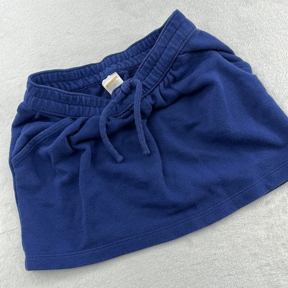 Gymboree 7 Girls Navy Skirt Pockets Cotton‎ Blend